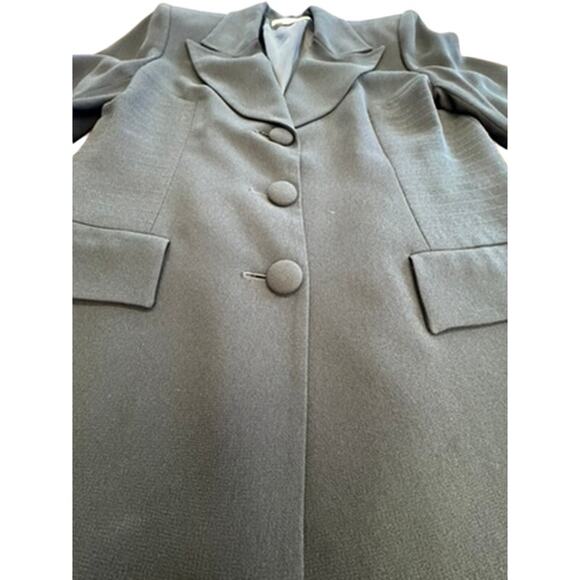 "CHRISTIAN DIOR" VINTAGE Black Blazer and Pant Set SZ 14 Business Professional - Picture 6 of 16